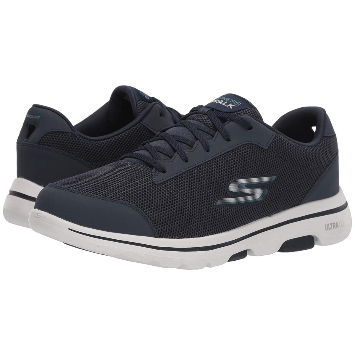 Man`s Sneakers Athletic Shoes Skechers Performance Go Walk 5 - Demitass Navy/Blue