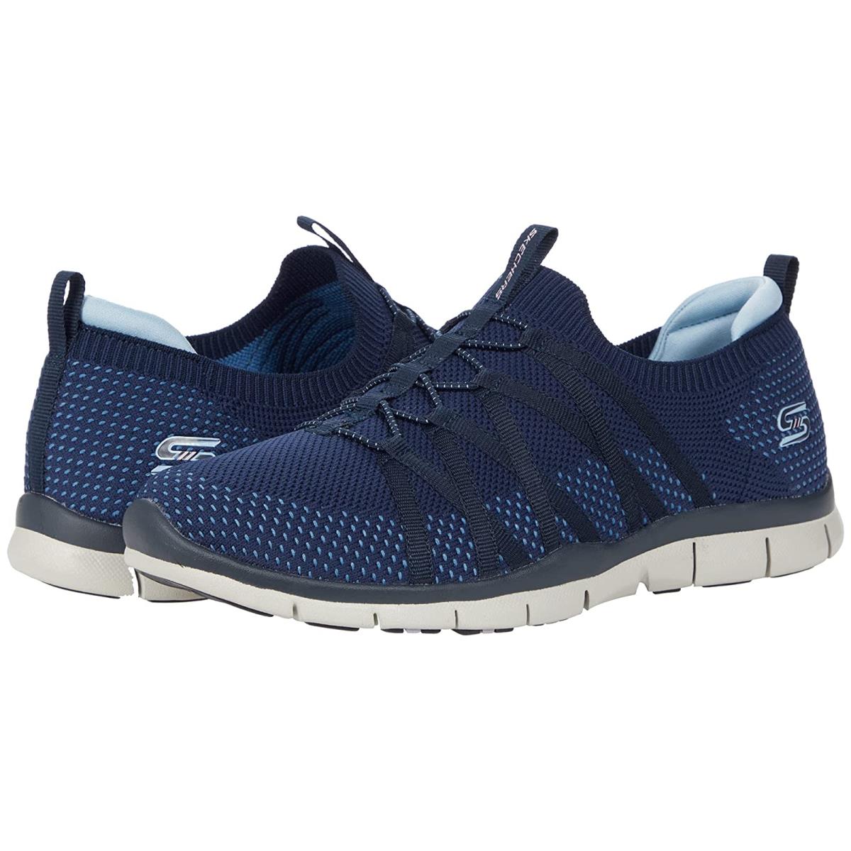 Woman`s Sneakers Athletic Shoes Skechers Gratis - Chic Newness Navy