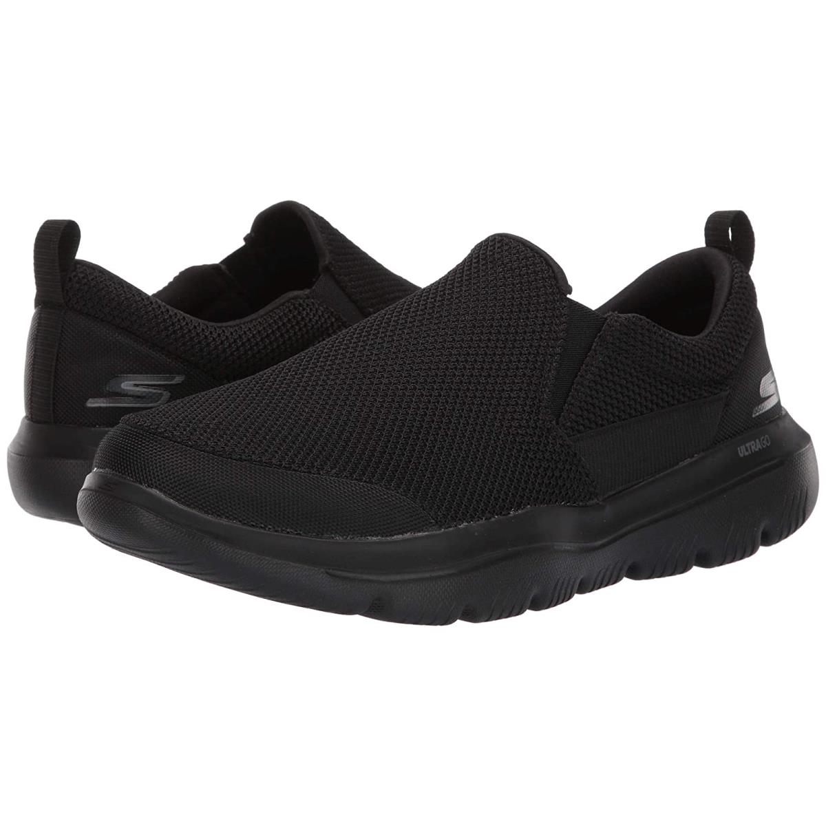 Man`s Shoes Skechers Performance Go Walk Evolution Ultra - Impeccable Black