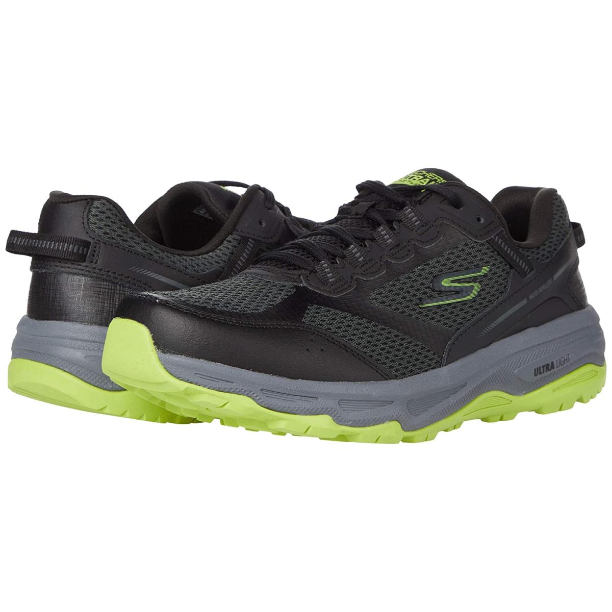 Man`s Sneakers Athletic Shoes Skechers Go Run Trail Altitude Black/Lime