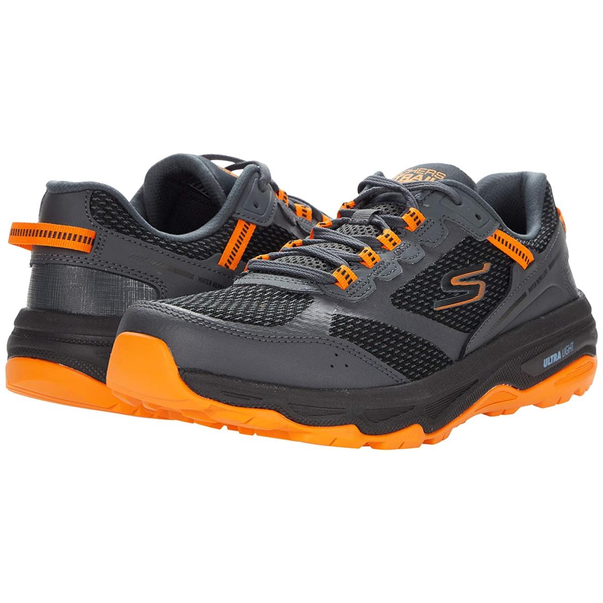 Man`s Sneakers Athletic Shoes Skechers Go Run Trail Altitude Charcoal/Orange