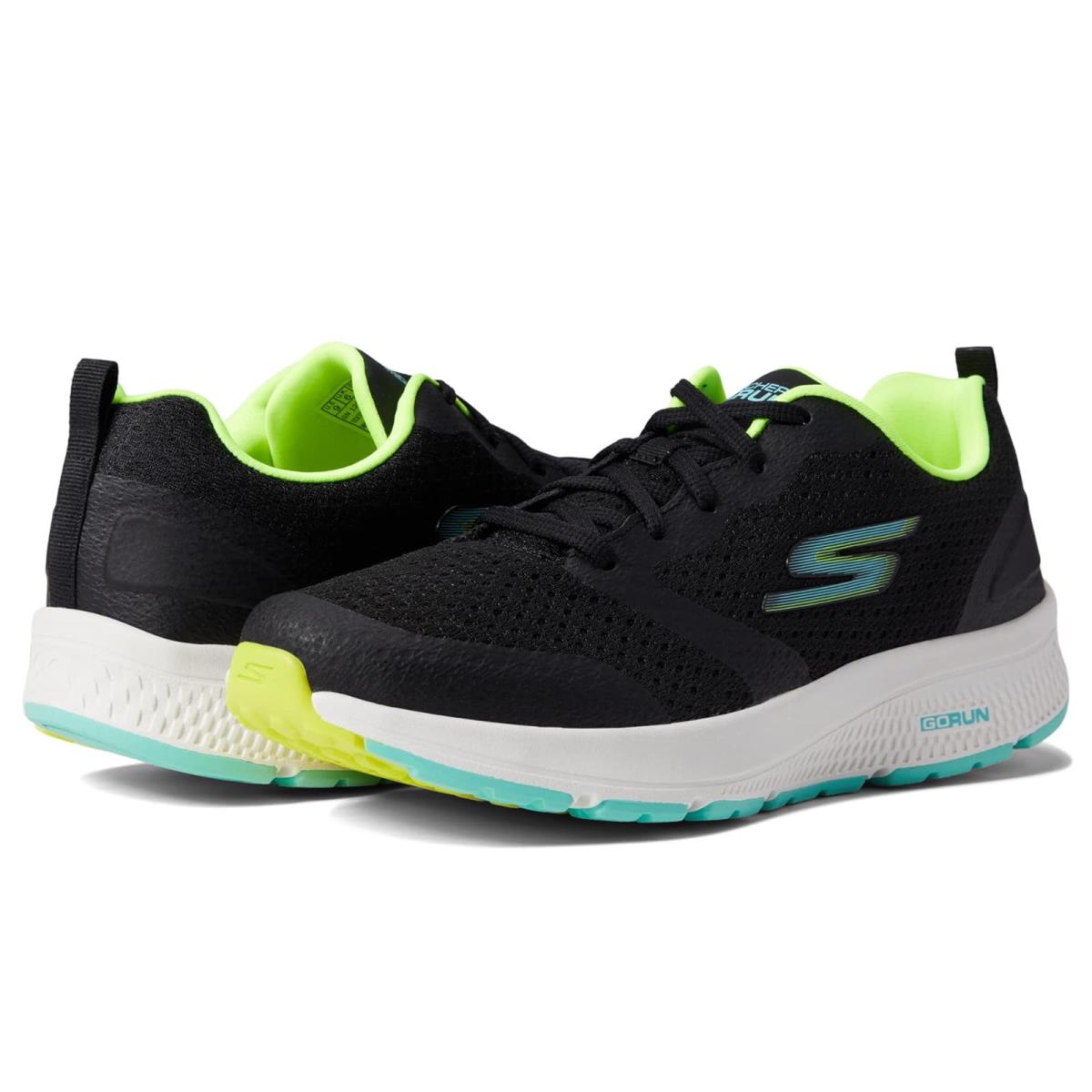 Woman`s Sneakers Athletic Shoes Skechers Go Run Consistent - Intensify Black/Lime