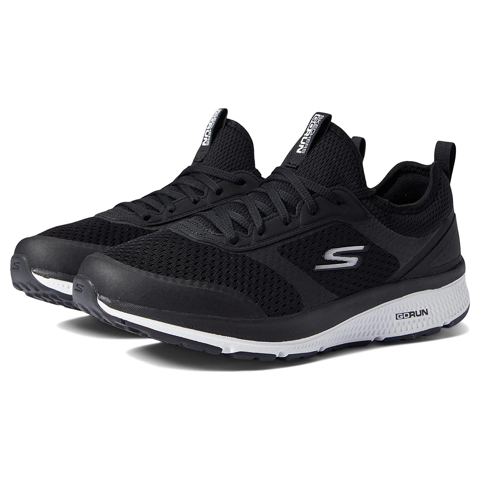 Man`s Sneakers Athletic Shoes Skechers Go Run Consistent - 220102 Black/White