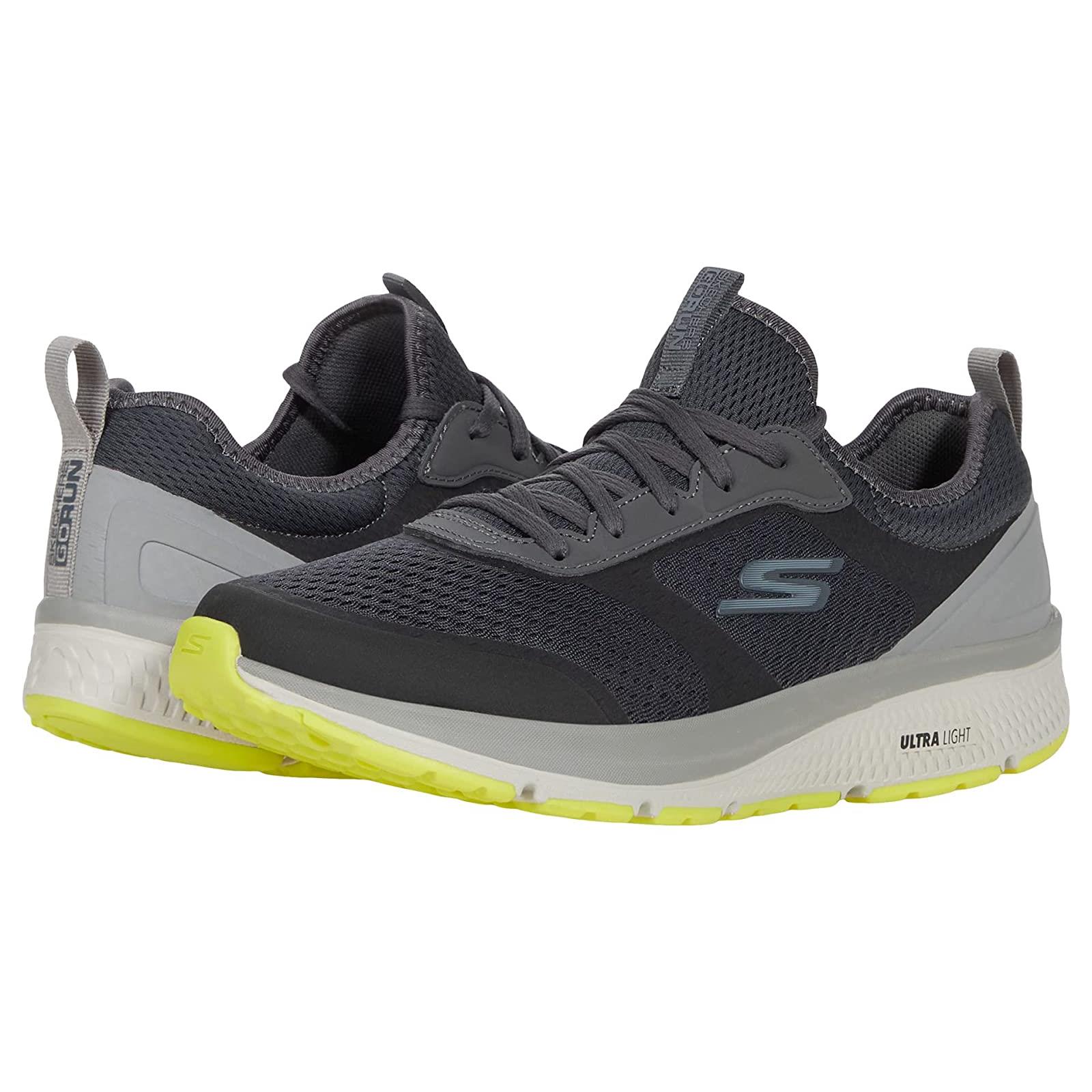 Man`s Sneakers Athletic Shoes Skechers Go Run Consistent - 220102 Charcoal/Lime