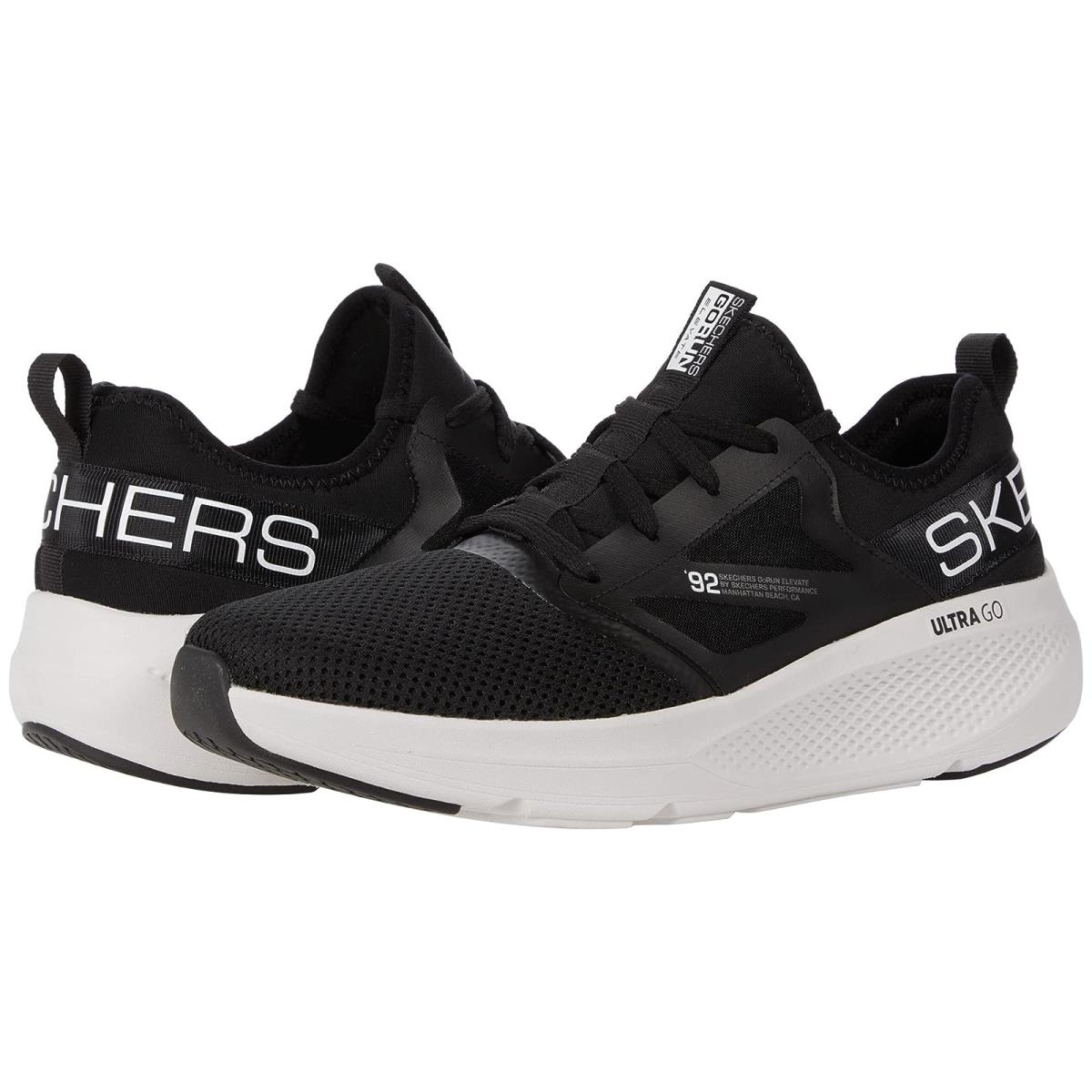 Man`s Sneakers Athletic Shoes Skechers Go Run Elevate - 220182 Black/White