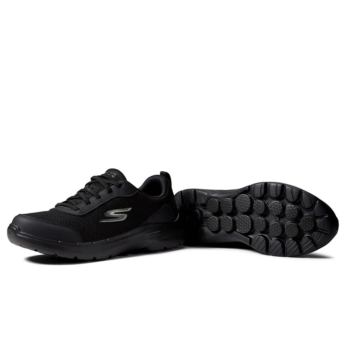 Man`s Sneakers Athletic Shoes Skechers Performance Go Walk 6 - Bold Knight Black