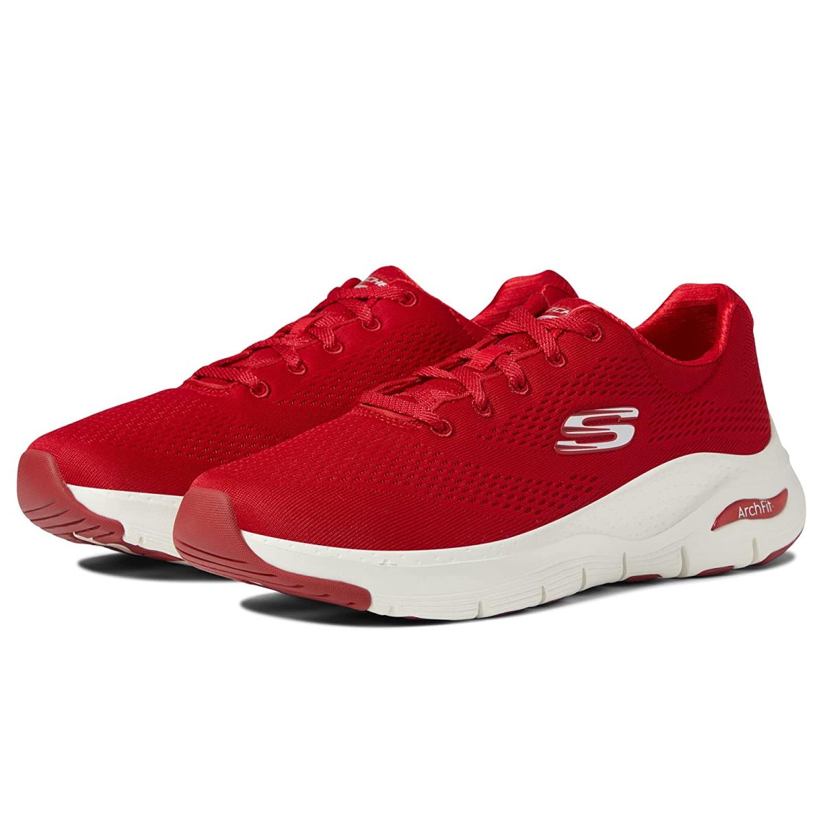 Woman`s Sneakers Athletic Shoes Skechers Arch Fit - Big Appeal Red