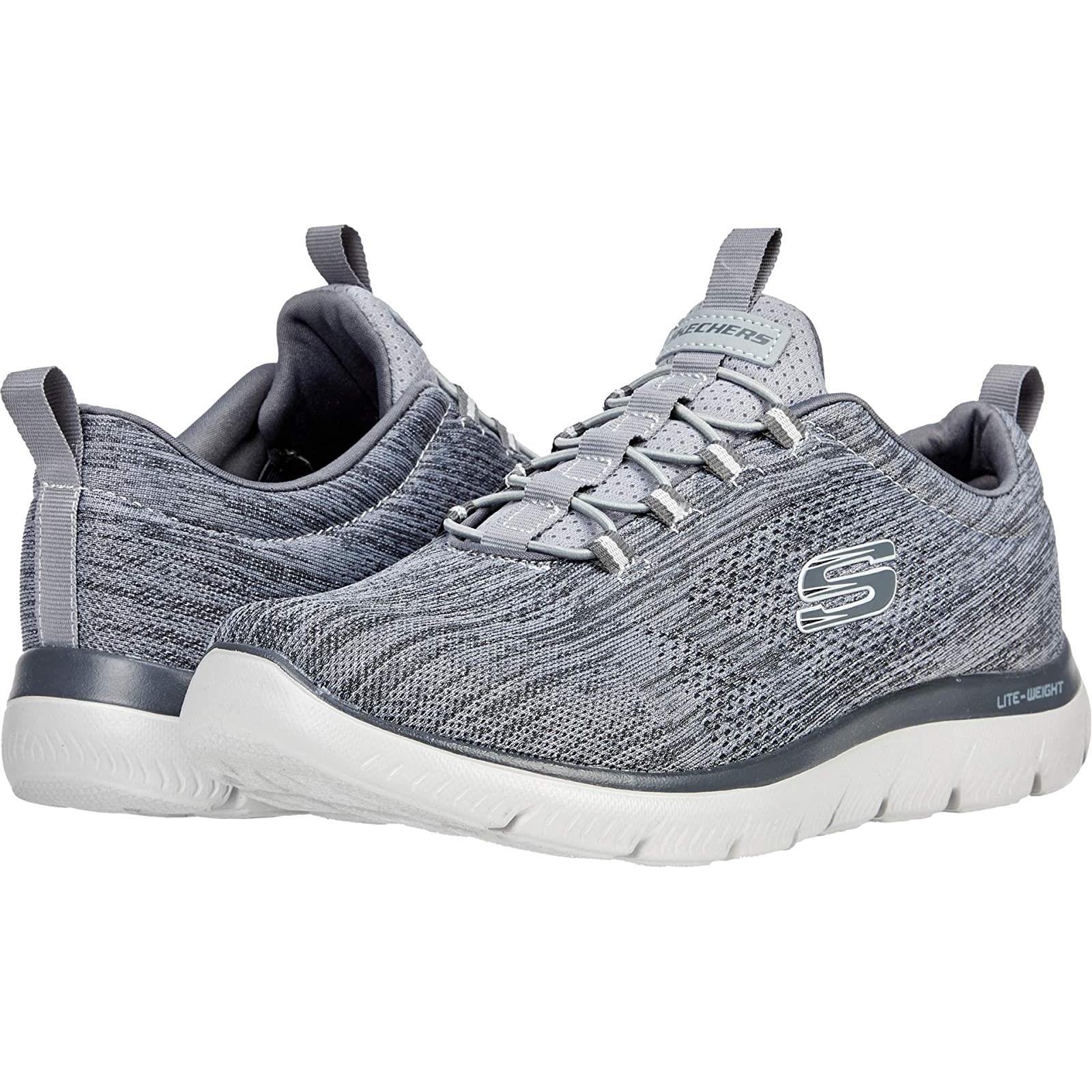 Man`s Sneakers Athletic Shoes Skechers Summits Louvin Charcoal