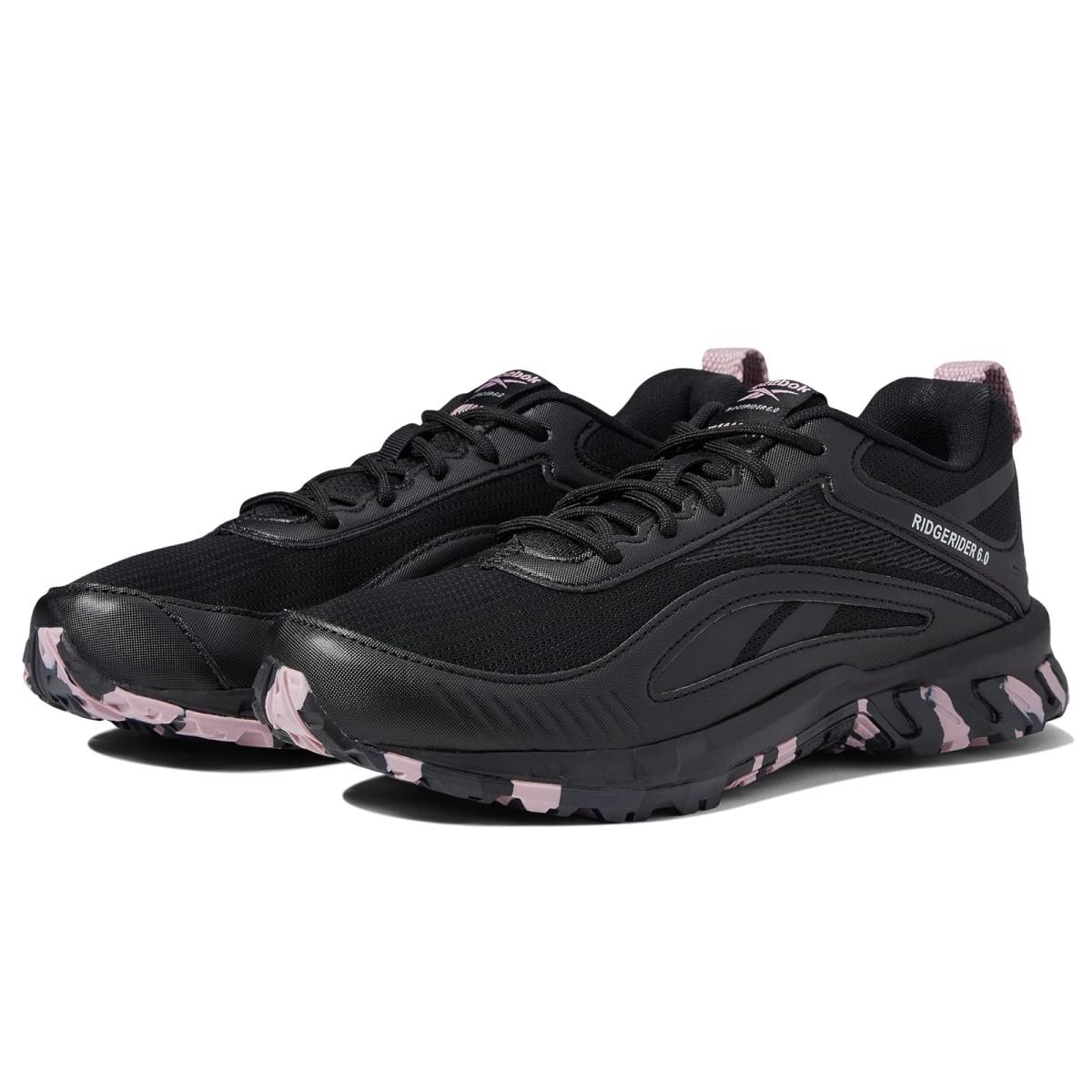 Woman`s Sneakers Athletic Shoes Reebok Ridgerider 6.0 Black/Pure Grey/Infused Lilac