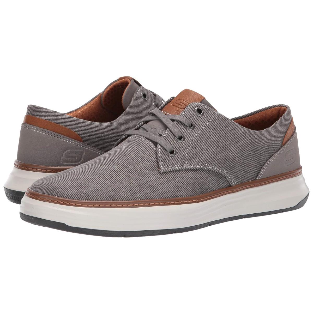 Man`s Sneakers Athletic Shoes Skechers Moreno Taupe