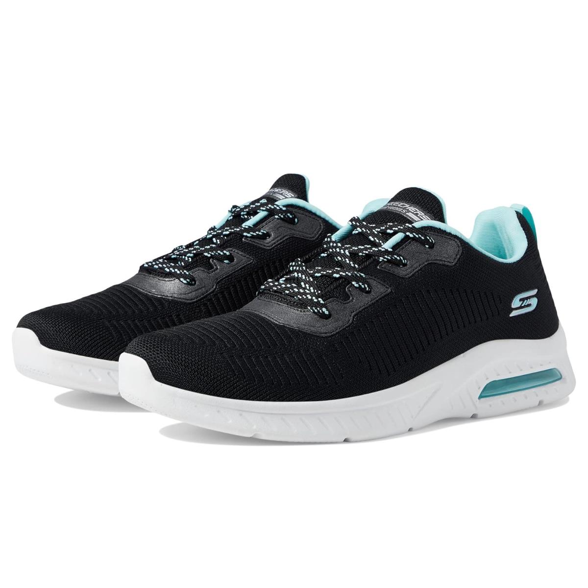 Woman`s Shoes Bobs From Skechers Squad Air - Sweet Encounter Black