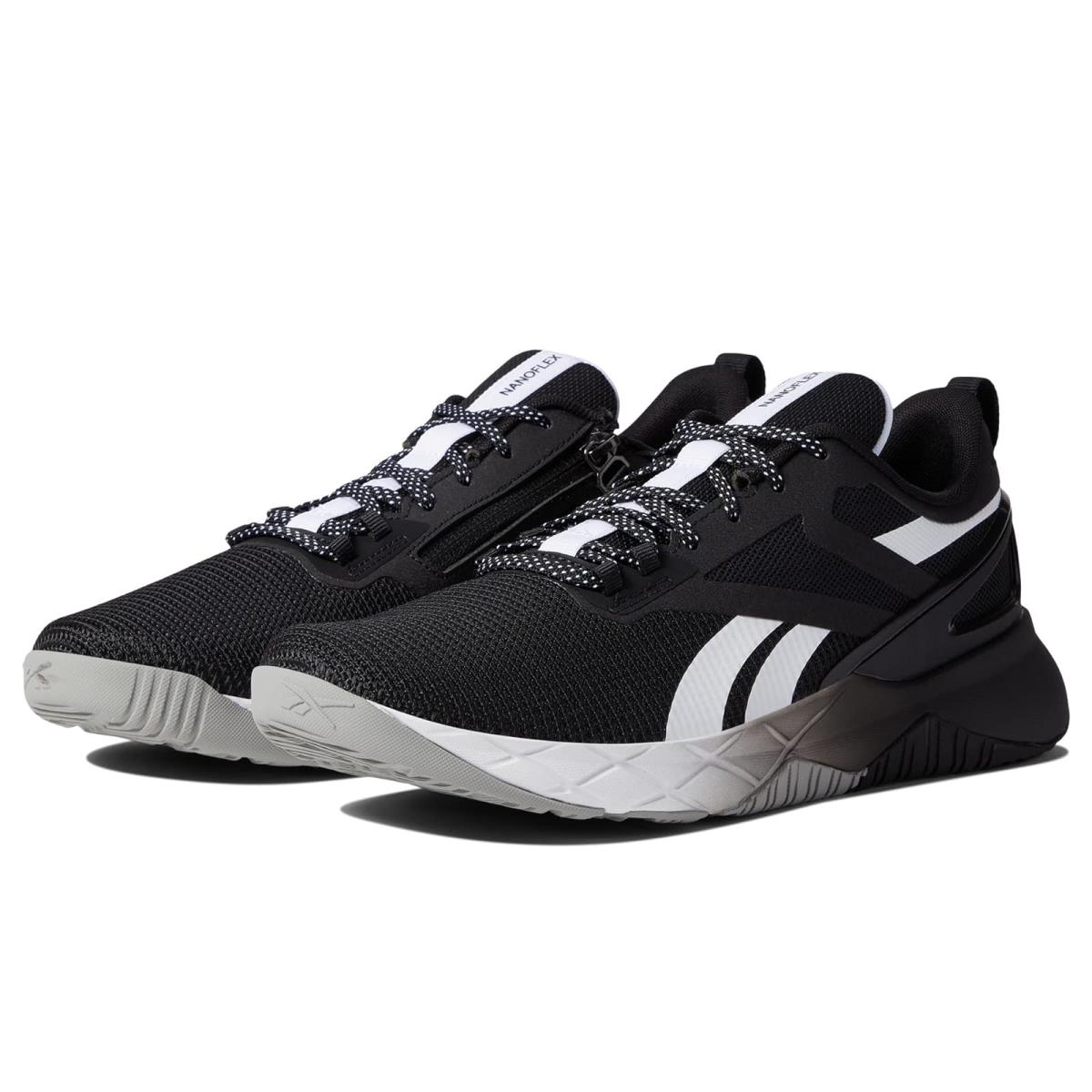 Unisex Sneakers Athletic Shoes Reebok Nanoflex Parafit TR Unisex Core Black/White/Pure Grey