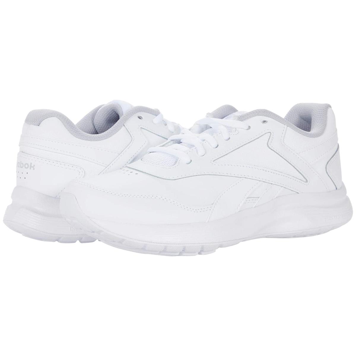 Woman`s Sneakers Athletic Shoes Reebok Walk Ultra 7 Dmx Max White/Cold Grey/Collegiate Royal