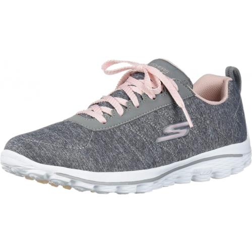 Skechers Women`s Go Walk Sport Relaxed Fit Golf Shoe Gray/Pink