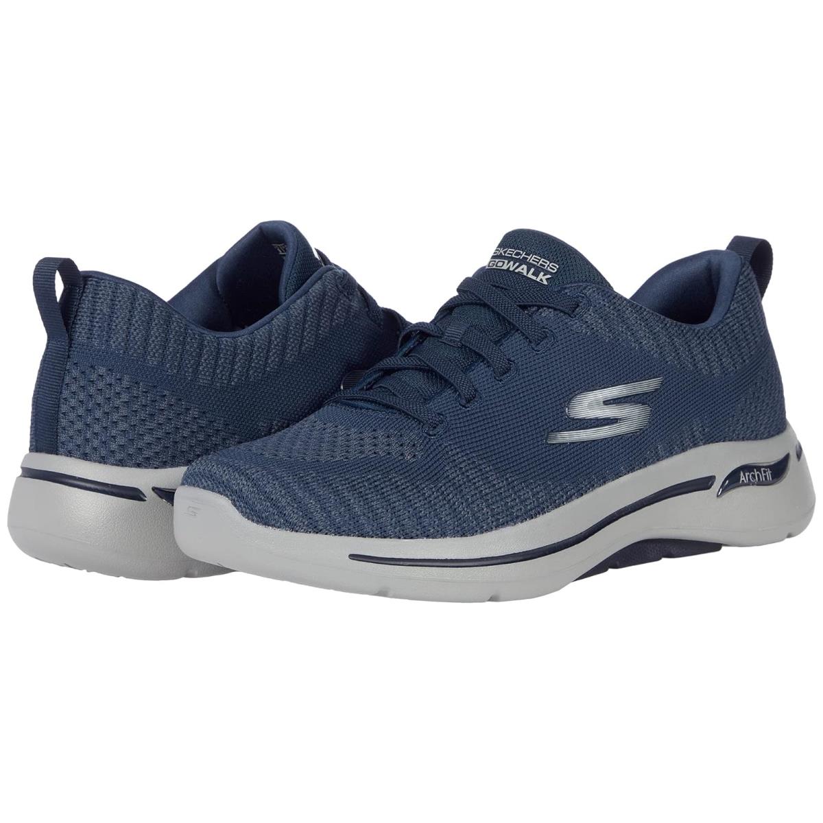 Man`s Shoes Skechers Performance Go Walk Arch Fit - 216126 Navy