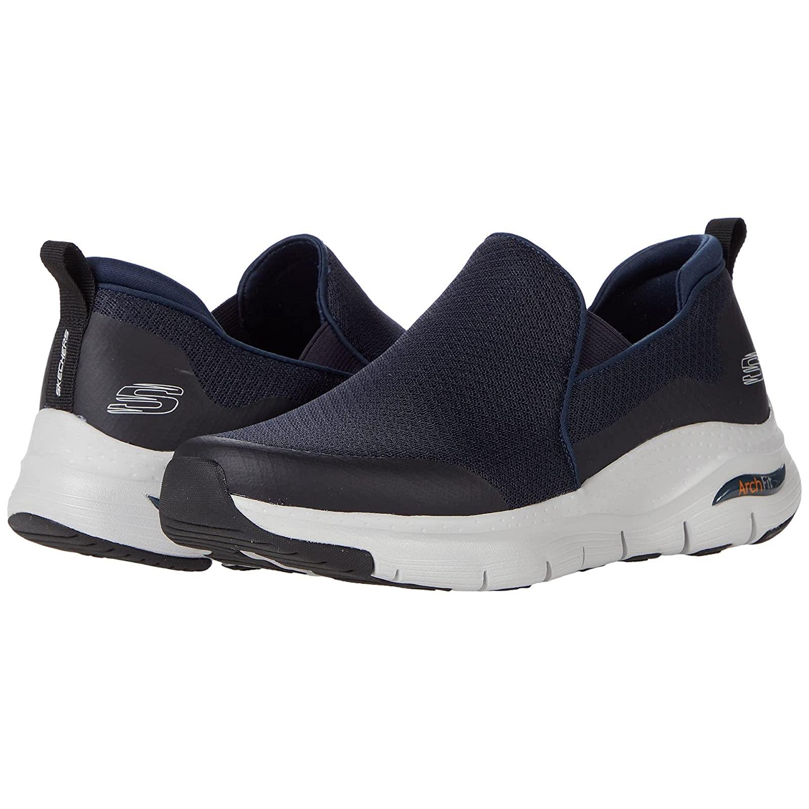 Man`s Sneakers Athletic Shoes Skechers Arch Fit Banlin Navy