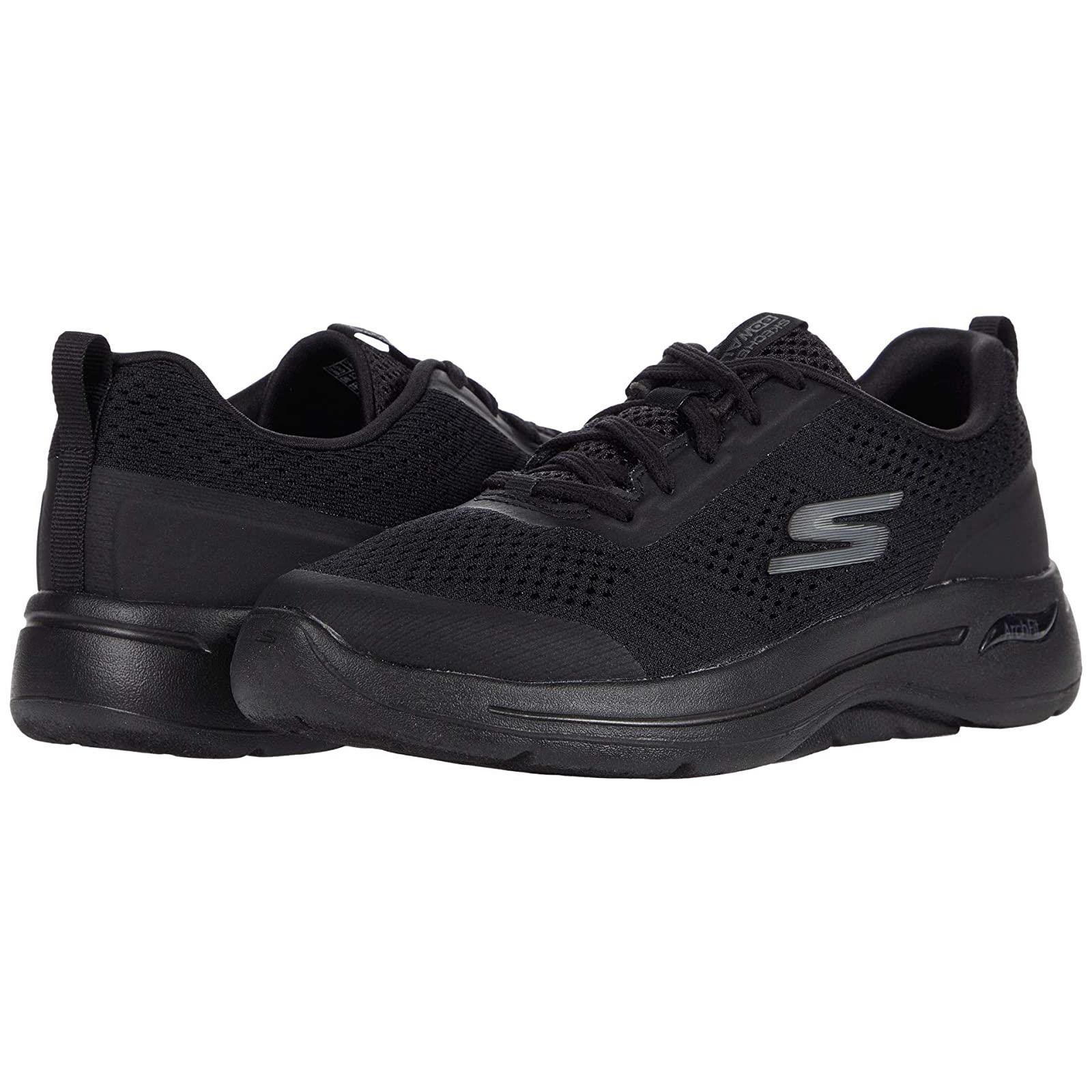 Woman`s Shoes Skechers Performance Go Walk Arch Fit - 124404 Black