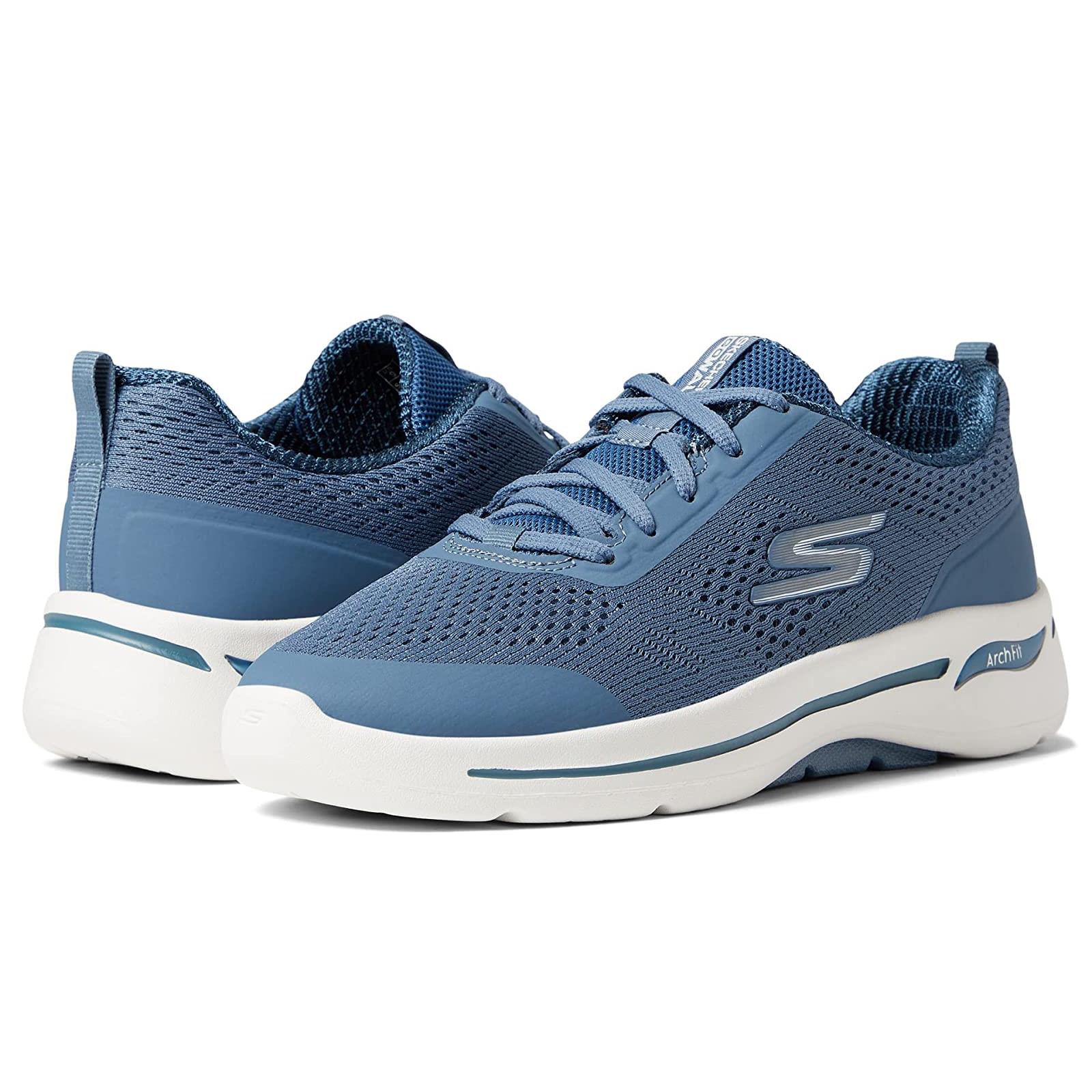 Woman`s Shoes Skechers Performance Go Walk Arch Fit - 124404 Blue