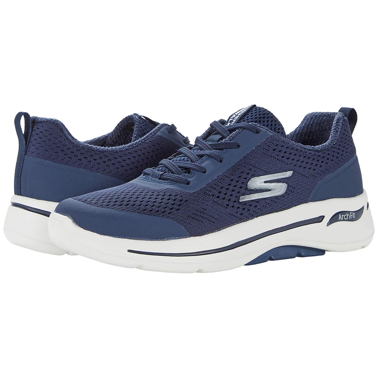 Woman`s Shoes Skechers Performance Go Walk Arch Fit - 124404 Navy