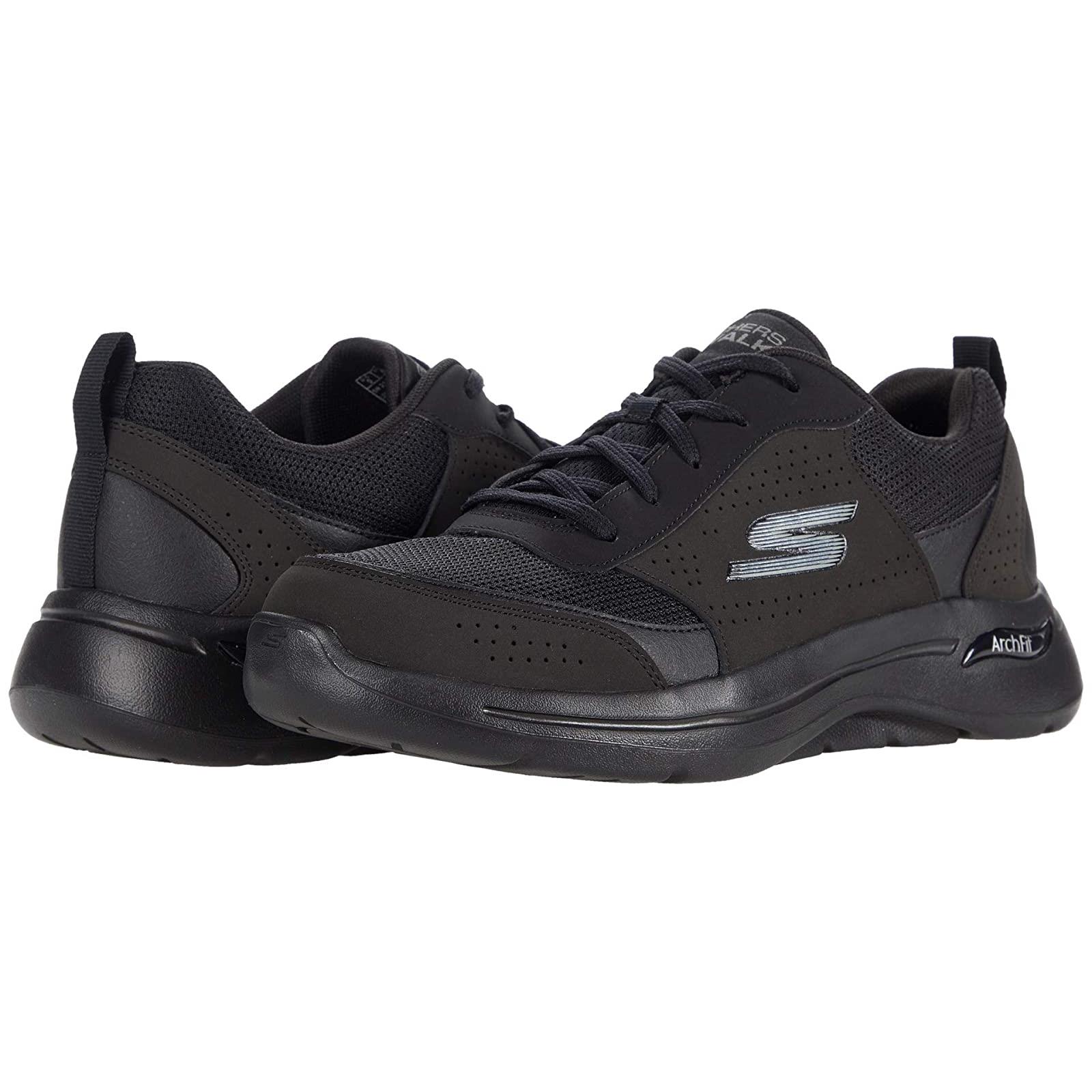 Man`s Shoes Skechers Performance Go Walk Arch Fit - 216122 Black