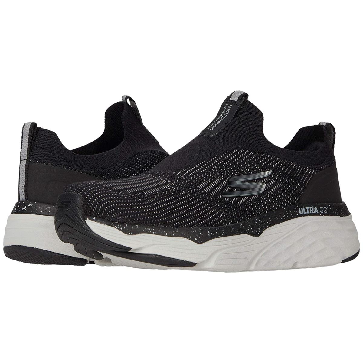 Woman`s Sneakers Athletic Shoes Skechers Max Cushioning Elite - Promised Black/Gray