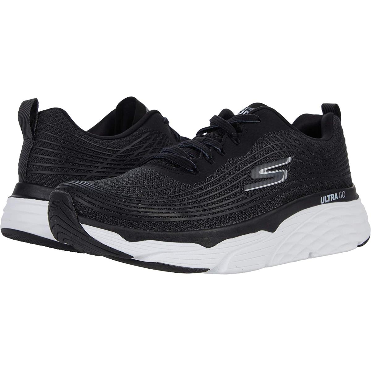 Man`s Sneakers Athletic Shoes Skechers Max Cushion - Elite - 54430 Black/White