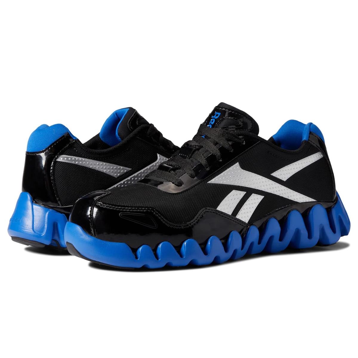 Man`s Sneakers Athletic Shoes Reebok Work Zig Pulse Work EH Comp Toe Black/Blue