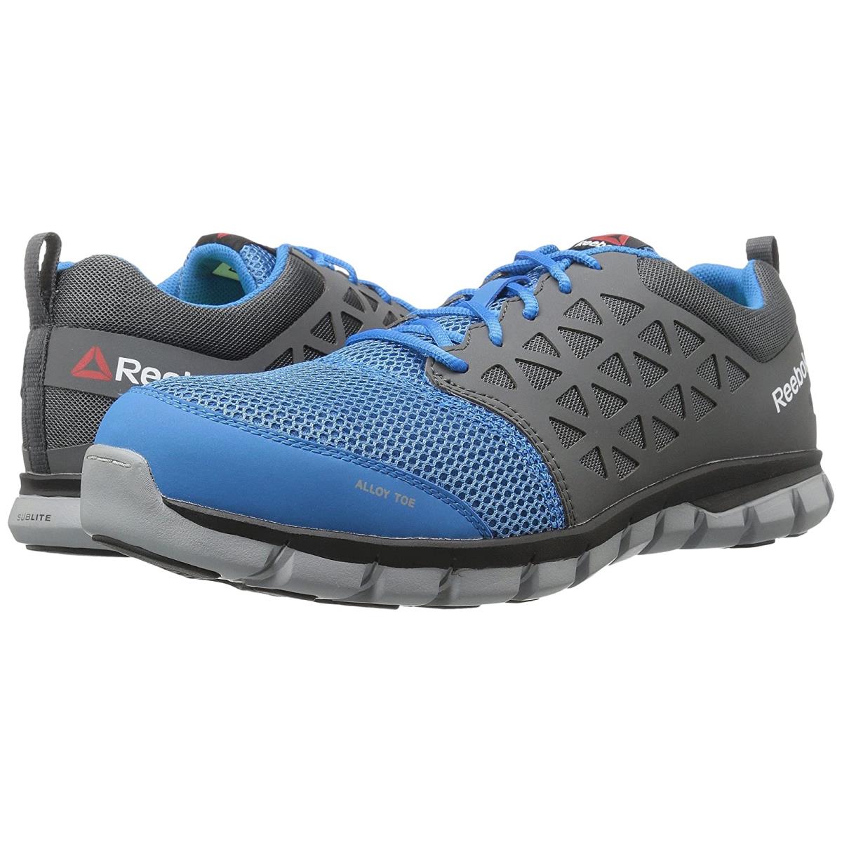Man`s Sneakers Athletic Shoes Reebok Work Sublite Cushion Work SD Blue/Grey