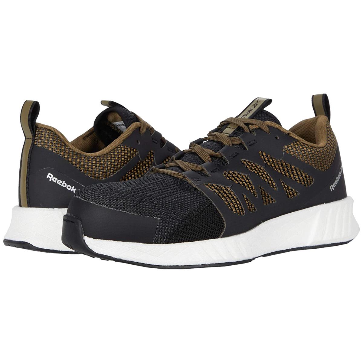 Man`s Shoes Reebok Work Fusion Flexweave Cage Composite Toe Brown