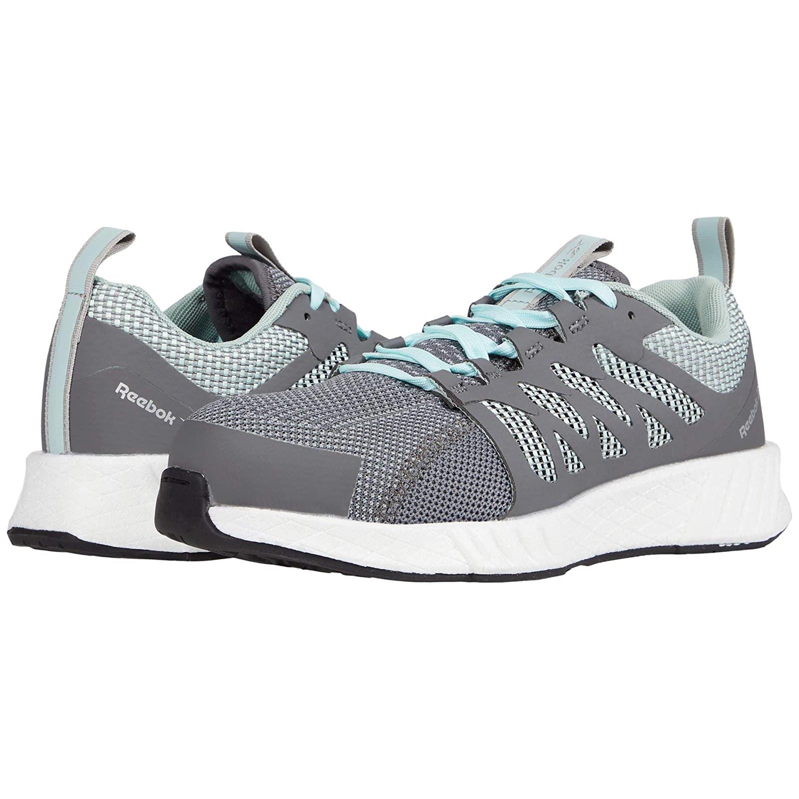 Woman`s Shoes Reebok Work Fusion Flexweave Cage Composite Toe Grey