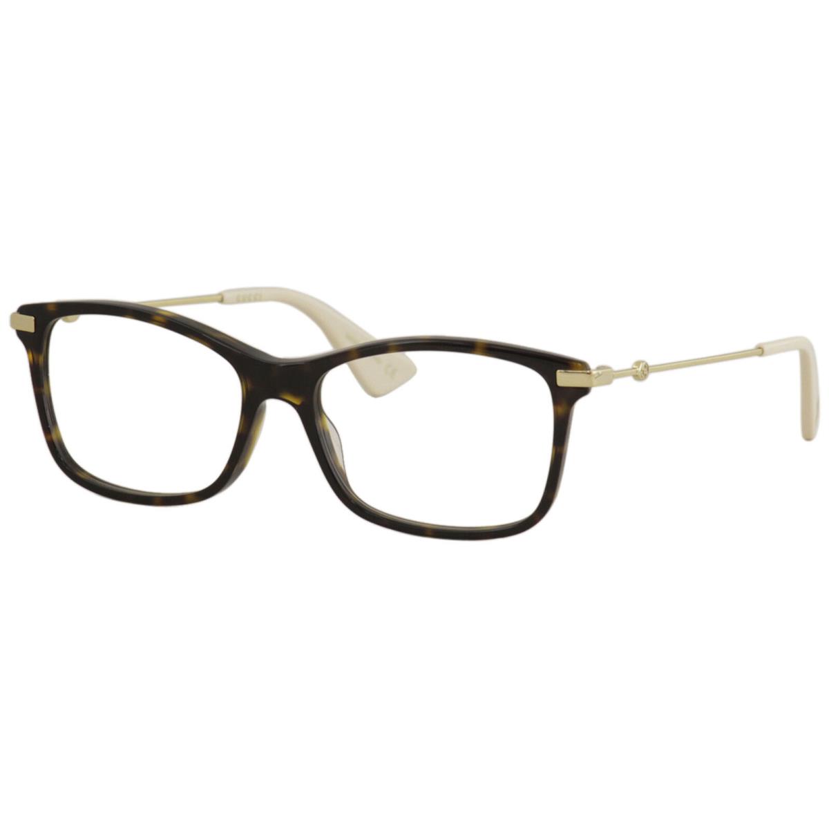 Gucci Women`s Eyeglasses Gucci-logo GG0513O 002 Havana Optical Frame 54-mm