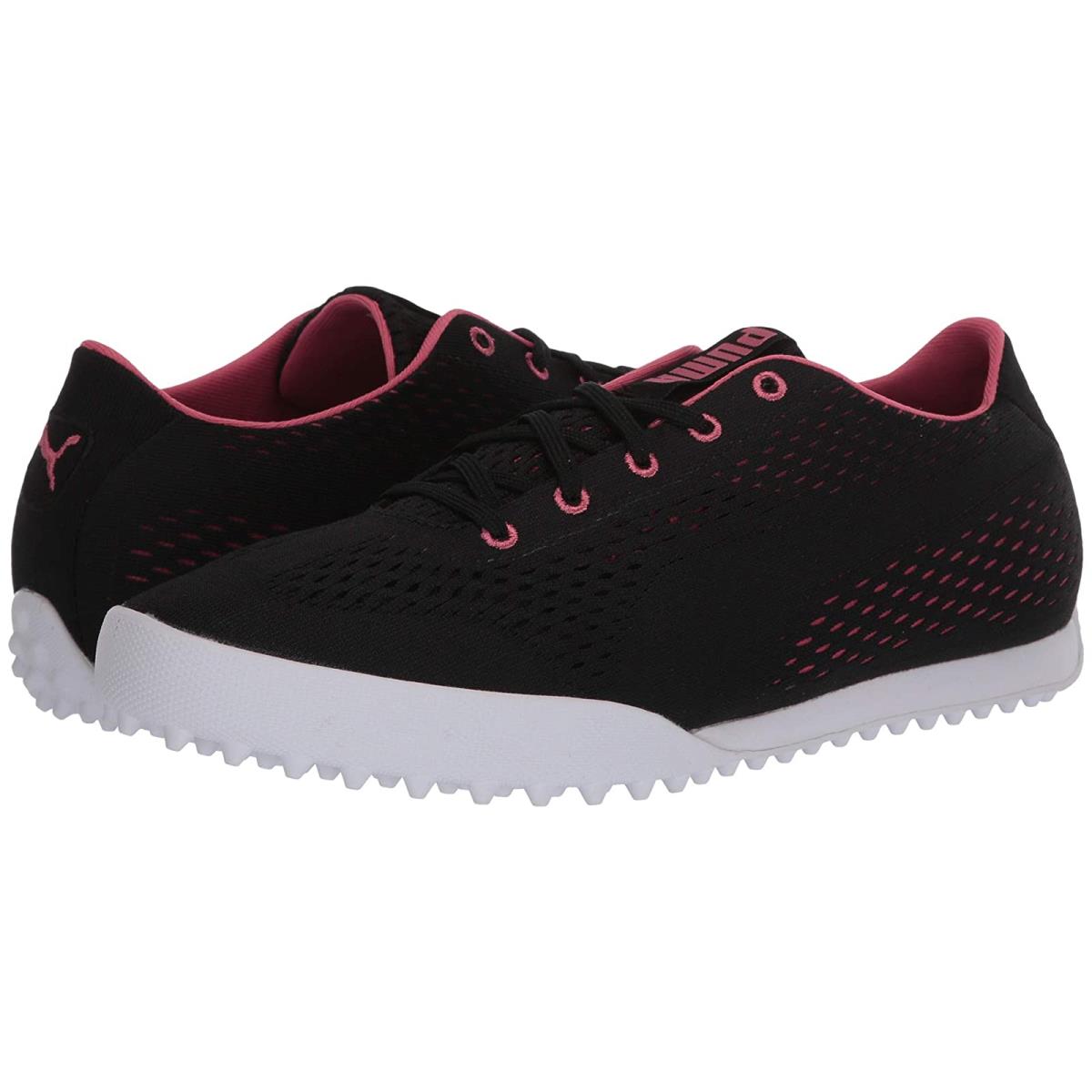 Woman`s Sneakers Athletic Shoes Puma Golf Monolite Cat Engineered Mesh Puma Black/Rapture Rose