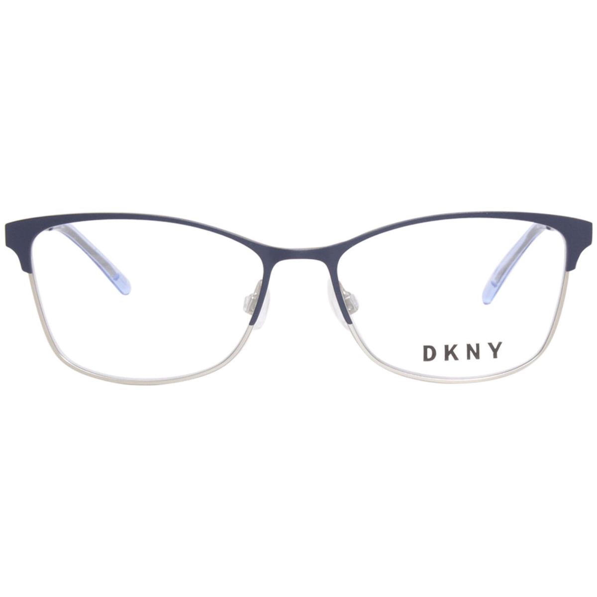 Dkny DK1028 400 Eyeglasses Frame Women`s Navy/silver Full Rim Square Shape 53mm