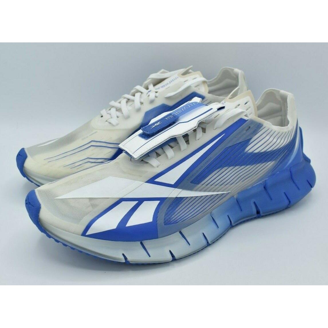 Reebok Mens Size 9.5 Cottweiler Zig 3D Storm X Blue Blast White Running Shoes