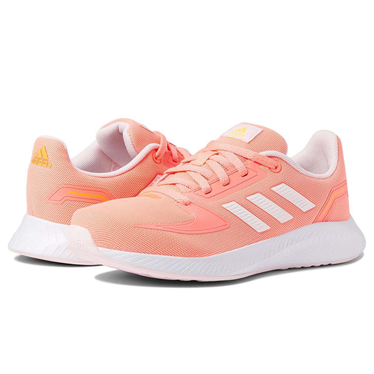 Girl`s Shoes Adidas Kids Runfalcon 2.0 Little Kid/big Kid Acid Red/White/Clear Pink