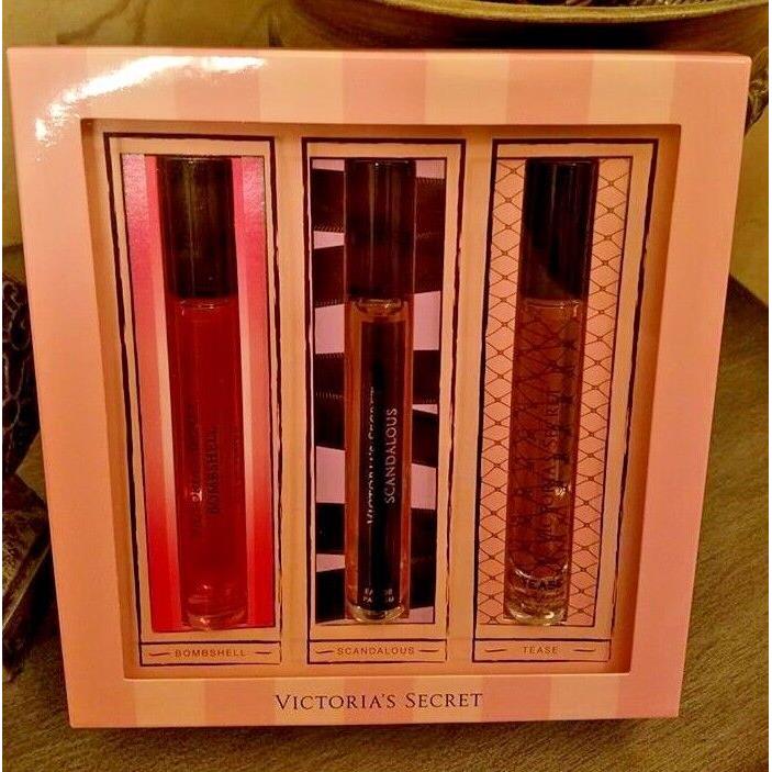 Victoria`s Secret Perfume Rollerball Trio - Bombshell Tease Scandalous