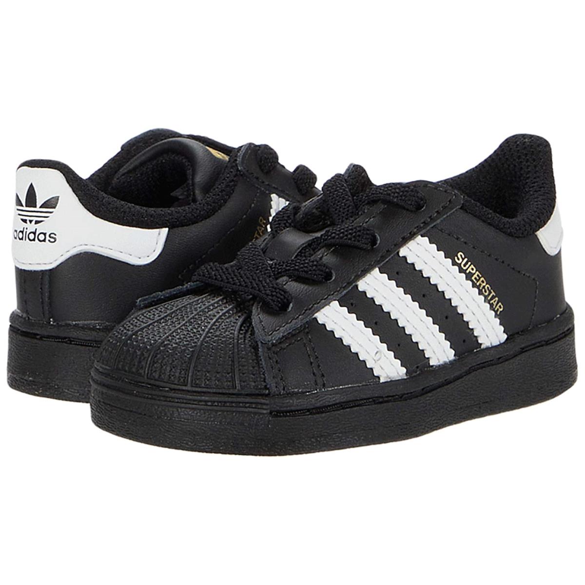 Children Unisex Shoes Adidas Originals Kids Superstar EL Infant/toddler Black/White/Black