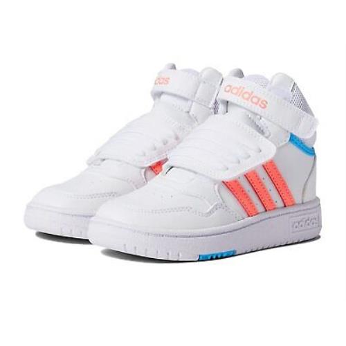 Girl`s Sneakers Athletic Shoes Adidas Kids Hoops Mid 3.0 AC Toddler
