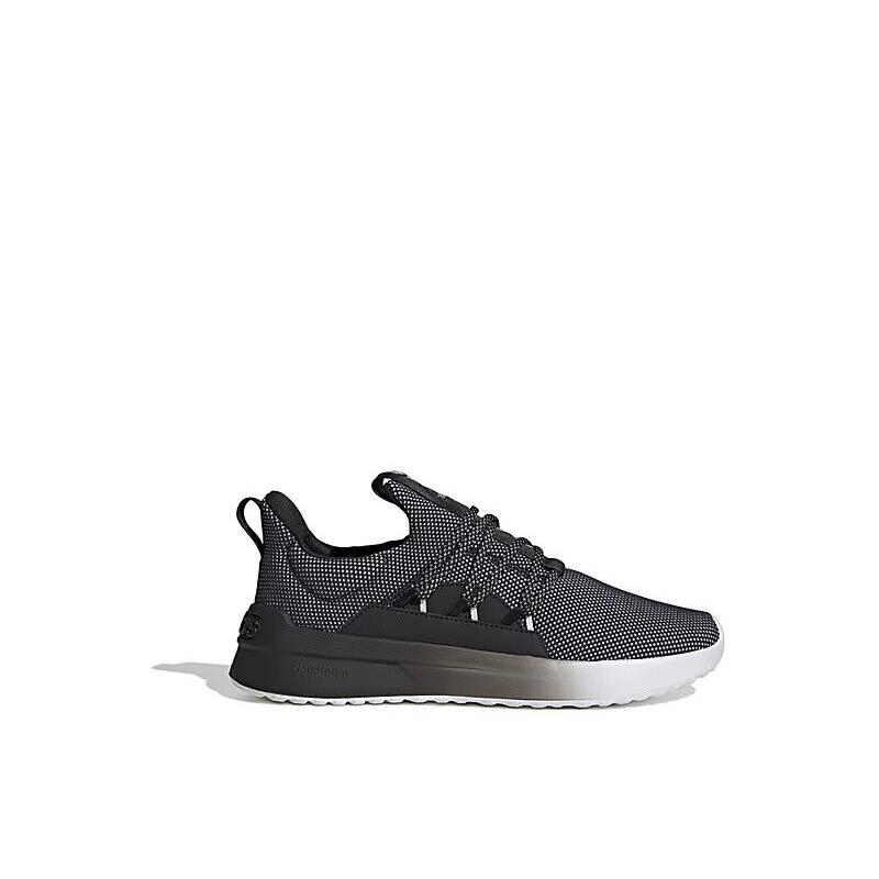 Adidas Lite Racer Adapt V5 Cloud Foam Men`s Slip on Low Athletic Shoes Sneakers Dark Gray/Black