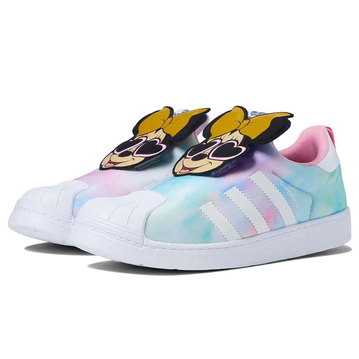 Girl`s Shoes Adidas Originals Kids Superstar 360 Disney Little Kid Light Pink/White/Black