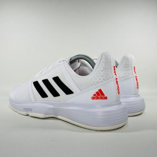 Adidas shoes CourtJam Bounce - Cloud White / Core Black / Solar Red 8