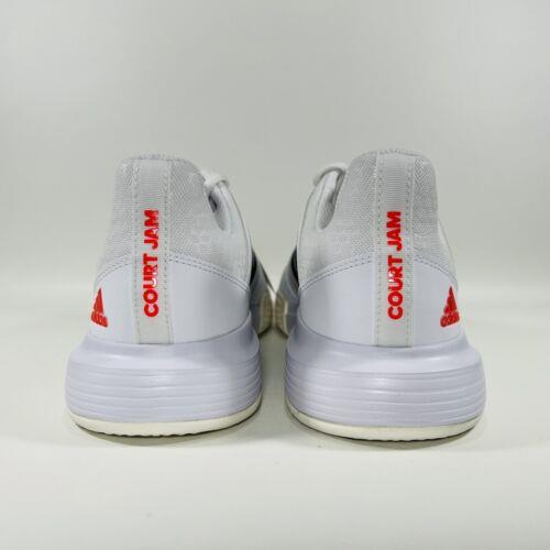 Adidas shoes CourtJam Bounce - Cloud White / Core Black / Solar Red 3