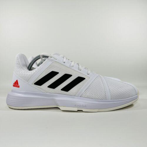 Adidas shoes CourtJam Bounce - Cloud White / Core Black / Solar Red 4