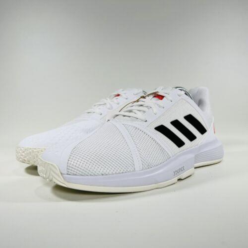 Adidas shoes CourtJam Bounce - Cloud White / Core Black / Solar Red 6
