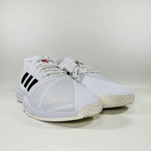 Adidas shoes CourtJam Bounce - Cloud White / Core Black / Solar Red 7