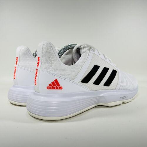 Adidas shoes CourtJam Bounce - Cloud White / Core Black / Solar Red 9