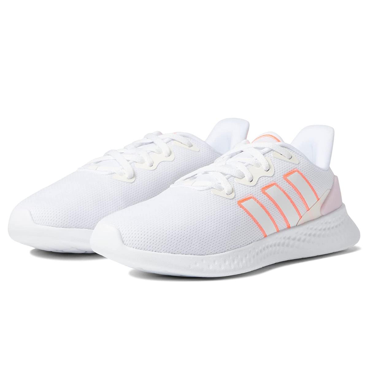 Woman`s Sneakers Athletic Shoes Adidas Running Puremotion SE White/Acid Red/Chalk White