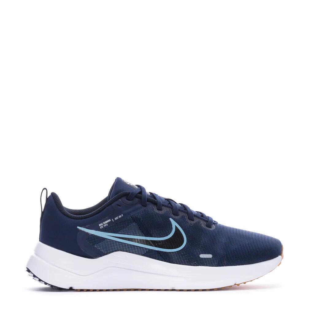 Men Nike Downshifter 12 Next Nature DD9293-400 Midnight Navy/worn Blue Shoes - Blue