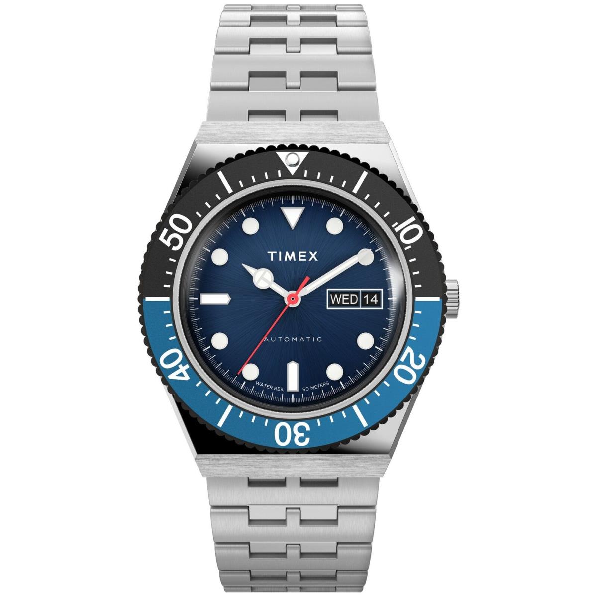 Timex M79 Automatic 40mm Black Blue Watch