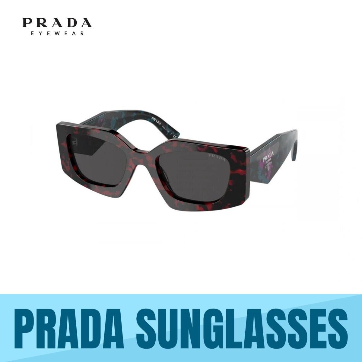 Prada PR 15YS 09Z5S0 Scarlet Tortoise -dark Grey Lens Sunglasses 51MM
